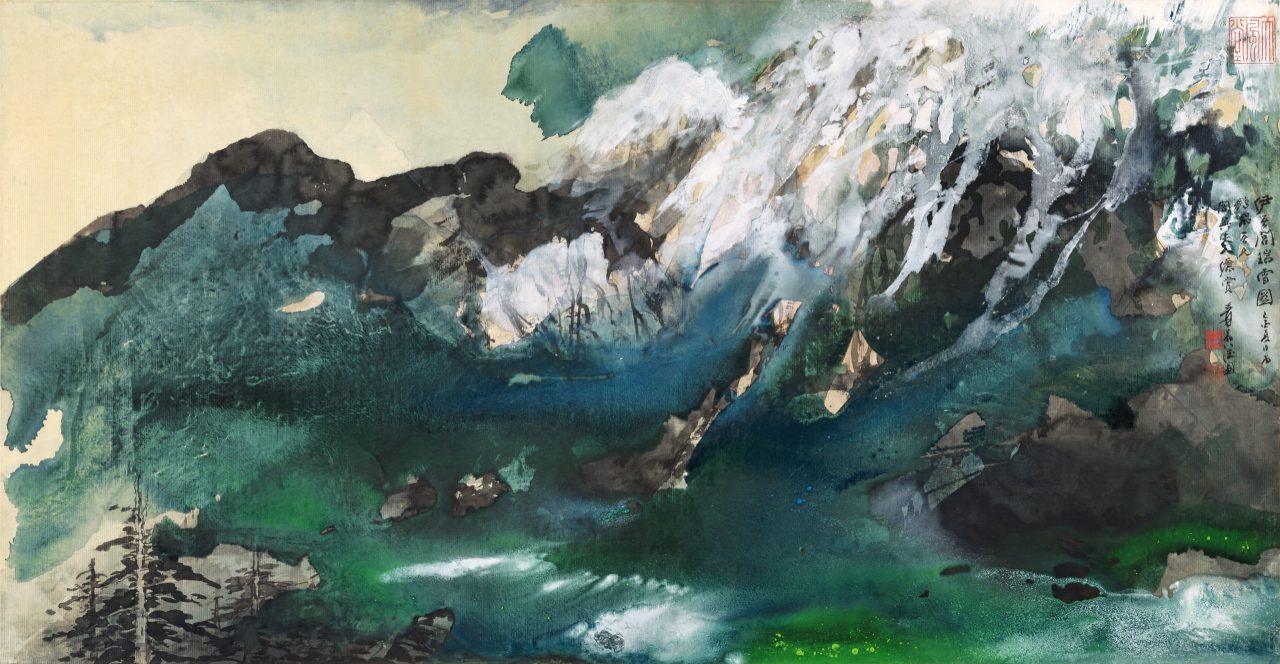 Manchurian Mountains By Zhang Daqian, which sold for 162,665,000 HKD in April 2019, proving the strength of the Asian art market, courtesy of Sotheby’s